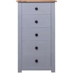 SUPERMARKET Buffet 46x40x89 Cm Pin Assortiment Panama Gris -Buffet et enfilade Soldes 61304346 3