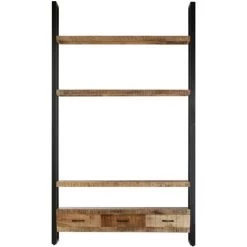 SUPERMARKET Buffet 118x30x200 Cm Bois De Manguier Solide Brut -Buffet et enfilade Soldes 61304925 3