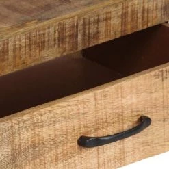 SUPERMARKET Buffet 118x30x200 Cm Bois De Manguier Solide Brut -Buffet et enfilade Soldes 61304925 5