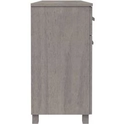 SUPERMARKET Buffet 113x40x80 Cm Bois Massif De Pin Gris Clair SUHB-340443 -Buffet et enfilade Soldes 61305361 5