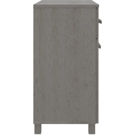 SUPERMARKET Buffet 79x40x80 Cm Bois Massif De Pin Gris Clair 4 SUPERMARKET Buffet 79x40x80 Cm Bois Massif De Pin Gris Clair – Image 4