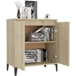 SUPERMARKET Buffet 60x35x70 Cm Aggloméré Chêne Sonoma -Buffet et enfilade Soldes 61305965 3