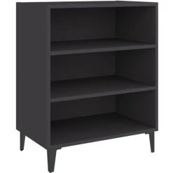 SUPERMARKET Buffet 57x35x70 Cm Aggloméré Gris 6 SUPERMARKET Buffet 57x35x70 Cm Aggloméré Gris -Buffet et enfilade Soldes 61305967 2