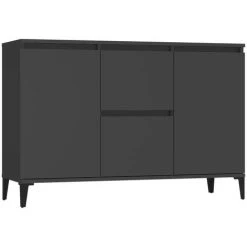 SUPERMARKET Buffet 104x35x70 Cm Aggloméré Gris -Buffet et enfilade Soldes 61305969 2