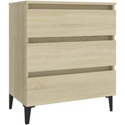 SUPERMARKET Buffet 60x35x69 Cm Aggloméré Chêne Sonoma SUHB-806097 -Buffet et enfilade Soldes 61305970 2