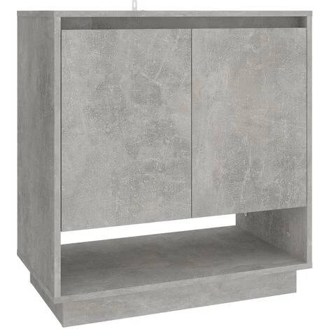 SUPERMARKET Buffet Aggloméré 70x41x75 Cm Gris Béton 2 SUPERMARKET Buffet Aggloméré 70x41x75 Cm Gris Béton – Image 2