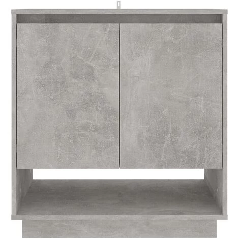 SUPERMARKET Buffet Aggloméré 70x41x75 Cm Gris Béton 3 SUPERMARKET Buffet Aggloméré 70x41x75 Cm Gris Béton – Image 3