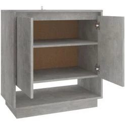SUPERMARKET Buffet Aggloméré 70x41x75 Cm Gris Béton 9 SUPERMARKET Buffet Aggloméré 70x41x75 Cm Gris Béton -Buffet et enfilade Soldes 61306100 5