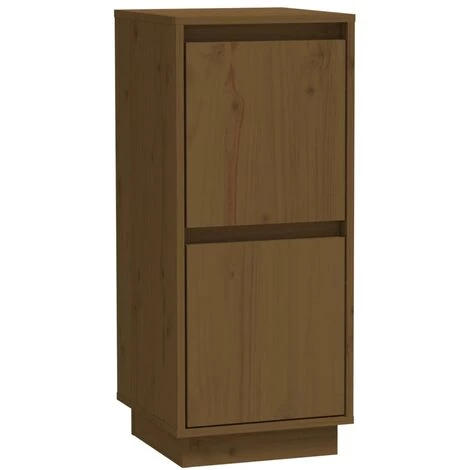 SUPERMARKET Buffet 31,5x34x75 Cm Bois Massif De Pin Marron Miel 2 SUPERMARKET Buffet 31,5x34x75 Cm Bois Massif De Pin Marron Miel – Image 2