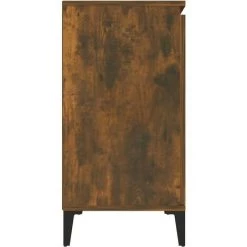 SUPERMARKET Buffet 104x35x70 Cm Aggloméré Chêne Fumé -Buffet et enfilade Soldes 61306216 4