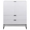 Buffets BOBOCHIC - Buffet Haut 2 Portes 100 Cm KALO - Blanc