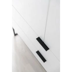 Buffets BOBOCHIC - Buffet Haut 2 Portes 100 Cm KALO - Blanc -Buffet et enfilade Soldes 61349612 4