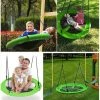DYHF Balançoire Nid D’Oiseau Rond 100 CM De Diamètre Pour Arbre Supporté De Charge Maximale 100 KG Extérieur Vert - Vert Gazon