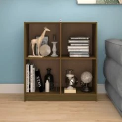 FIMEI Buffet Marron Miel 70x33x76 Cm Bois De Pin Massif -Buffet et enfilade Soldes 61379984 3