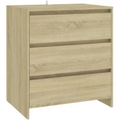 FIMEI Buffets 2 Pcs Chêne Sonoma Bois D'ingénierie -Buffet et enfilade Soldes 61380366 5