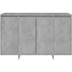 FIMEI Buffet Gris Béton 120x41x75 Cm Aggloméré -Buffet et enfilade Soldes 61380474 5