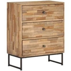 FIMEI Buffet Bois De Teck Recyclé 60 X 30 X 75 Cm
