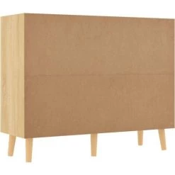 FIMEI Buffet Chêne Sonoma 90x30x72 Cm Aggloméré -Buffet et enfilade Soldes 61380625 5