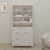FIMEI Buffet Bois Massif De Pin Blanc