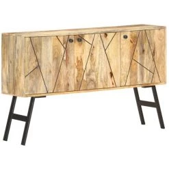 FIMEI Buffet 118x30x75 Cm Bois De Manguier Massif