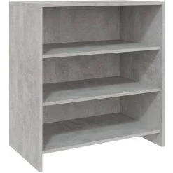 FIMEI Buffets 2 Pcs Gris Béton Bois D'ingénierie -Buffet et enfilade Soldes 61381348 5