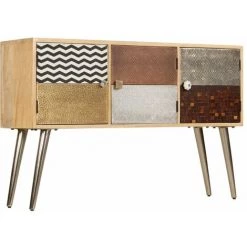 FIMEI Buffet 120 X 30 X 75 Cm Bois De Manguier Massif -Buffet et enfilade Soldes 61382006 3