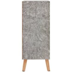 FIMEI Buffet Gris Béton 60x30x72 Cm Aggloméré -Buffet et enfilade Soldes 61382353 4