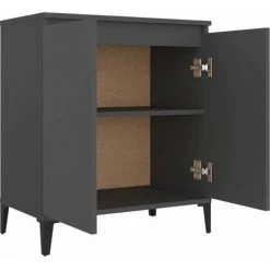 FIMEI Buffet Gris 60x35x70 Cm Aggloméré -Buffet et enfilade Soldes 61382559 4