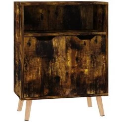 FIMEI Buffet Chêne Fumé 60x30x72 Cm Aggloméré -Buffet et enfilade Soldes 61383096 2