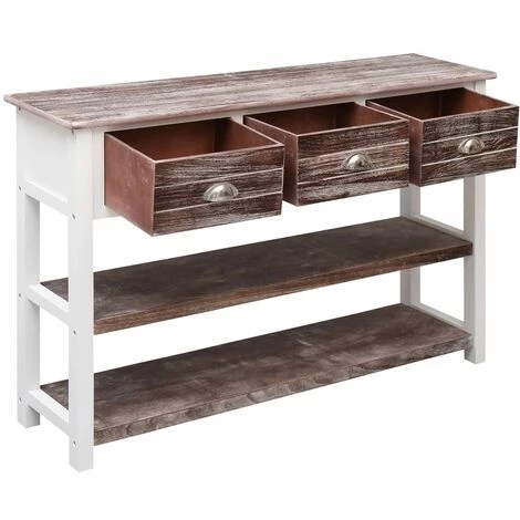 FIMEI Buffet Antique Marron 115 X 30 X 76 Cm Bois 2 FIMEI Buffet Antique Marron 115 X 30 X 76 Cm Bois – Image 2