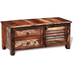 FIMEI Buffet De Téléviseur Bois Massif De Récupération -Buffet et enfilade Soldes 61384001 4