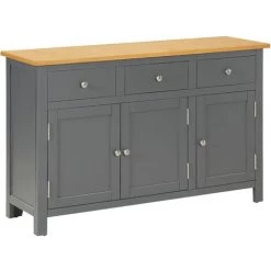 FIMEI Buffet 110x33,5x70 Cm Bois De Chêne Massif