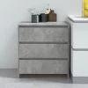 FIMEI Buffet Gris Béton 70x41x75 Cm Aggloméré