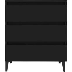 TRUE DEAL Buffet Noir 60x35x69 Cm Aggloméré 8 TRUE DEAL Buffet Noir 60x35x69 Cm Aggloméré -Buffet et enfilade Soldes 61800103 4