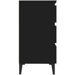 TRUE DEAL Buffet Noir 60x35x69 Cm Aggloméré 9 TRUE DEAL Buffet Noir 60x35x69 Cm Aggloméré -Buffet et enfilade Soldes 61800103 5