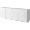 Buffets BOBOCHIC - Buffet 4 Portes 200 Cm ALICE Blanc Mat - Blanc Mat