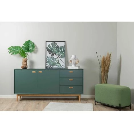 Buffets BOBOCHIC - Buffet 2 Portes 170 Cm KIARA Vert - Vert 3 Buffets BOBOCHIC - Buffet 2 Portes 170 Cm KIARA Vert - Vert – Image 3