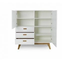 Buffets BOBOCHIC - Buffet 3 Portes 114 Cm BAYRA - Blanc -Buffet et enfilade Soldes 62480578 4