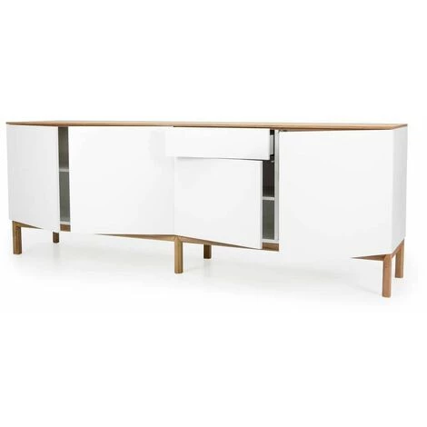 Buffets BOBOCHIC - Buffet 4 Portes 239cm RINA Chêne - Chêne 3 Buffets BOBOCHIC - Buffet 4 Portes 239cm RINA Chêne - Chêne – Image 3