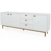 Buffets BOBOCHIC - Buffet 3 Portes 230 Cm KIARA Blanc - Blanc
