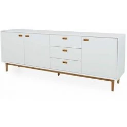 Buffets BOBOCHIC - Buffet 3 Portes 230 Cm KIARA Blanc - Blanc