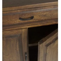 DéCORATION D'AUTREFOIS Bahut 1 Tiroir Bois Metal Marron 160x45x95cm - Bois, Métal - Marron 7 DéCORATION D'AUTREFOIS Bahut 1 Tiroir Bois Metal Marron 160x45x95cm - Bois, Métal - Marron -Buffet et enfilade Soldes 62652834 3