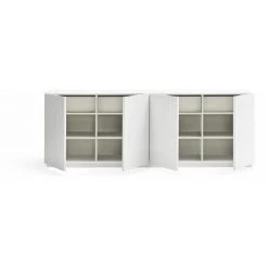 Buffets BOBOCHIC - Buffet 4 Portes 200 Cm DORIC Blanc - Blanc -Buffet et enfilade Soldes 63560872 5