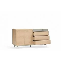 Buffets BOBOCHIC - Buffet 2 Portes 150 Cm VALLEY Chêne - Chêne -Buffet et enfilade Soldes 63564598 4