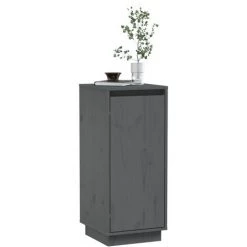 SUPERMARKET Buffet Gris 31,5x34x75 Cm Bois Massif De Pin SUHB-813354 -Buffet et enfilade Soldes 63649634 4