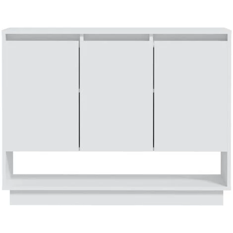 SUPERMARKET Buffet Blanc 97x31x75 Cm Aggloméré 5 SUPERMARKET Buffet Blanc 97x31x75 Cm Aggloméré – Image 5