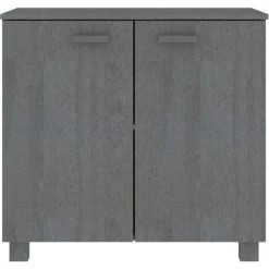 SUPERMARKET Buffet Gris Foncé 85x35x80 Cm Bois Massif De Pin SUHB-340494 -Buffet et enfilade Soldes 63651038 3