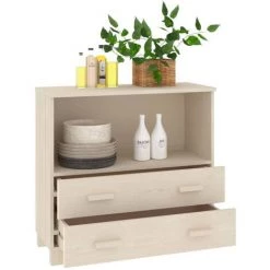 SUPERMARKET Buffet Marron Miel 85x35x80 Cm Bois Massif De Pin SUHB-340496 8 SUPERMARKET Buffet Marron Miel 85x35x80 Cm Bois Massif De Pin SUHB-340496 -Buffet et enfilade Soldes 63651067 4