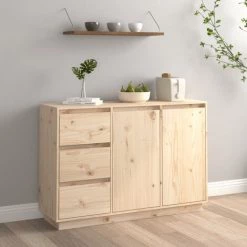 SUPERMARKET Buffet 111x34x75 Cm Bois Massif De Pin