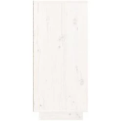 SUPERMARKET Buffet Blanc 110x34x75 Cm Bois Massif De Pin 9 SUPERMARKET Buffet Blanc 110x34x75 Cm Bois Massif De Pin -Buffet et enfilade Soldes 63651290 5